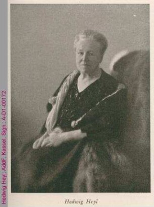 Porträt von Hedwig Heyl