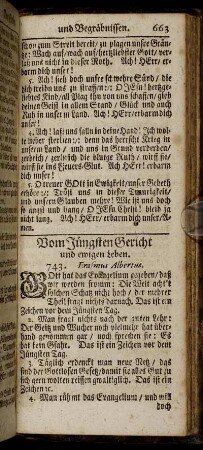 Vom Jüngsten Gericht und ewigen Leben.