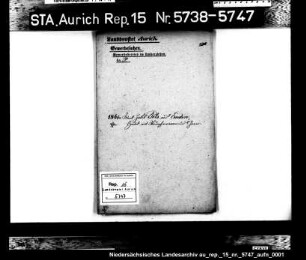 Hausierkonzessionen und -gesuche: Carl Jacob Pels aus Emden, Strumpfwarenhandel