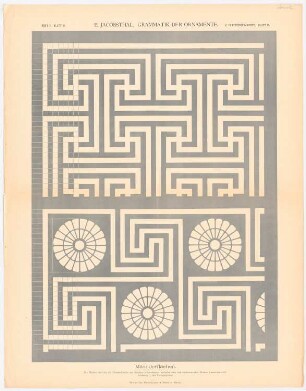 Grammatik der Ornamente: Mäanderflächen, Heft 3. Blatt 10.