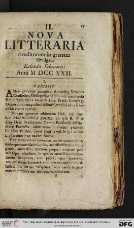 II. Kalendis Februariis