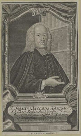 Bildnis des Joannes Jacobus Rambach