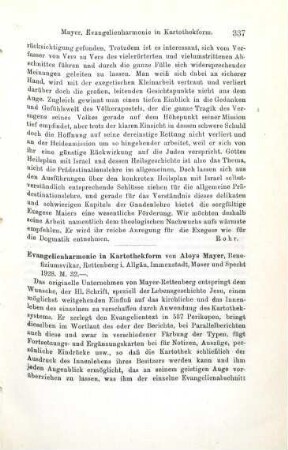336-337 [Rezension] Maier, Friedrich Wilhelm, Israel in der Heilsgeschichte