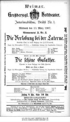 Die Verlobung bei der Laterne