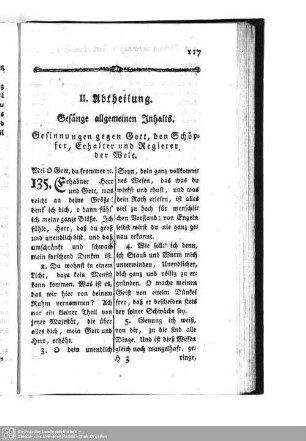 II. Abtheilung. Gesänge allgemeinen Inhalts