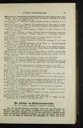 ¬Die¬ Liturgie im Religionsunterrichte