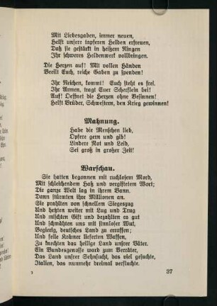 37-51, Mahnung - Den deutschen Soldaten