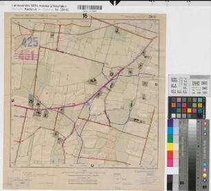 Herzfeld (Lippetal), Flurbereinigung Herzfeld-Düllo, Katasterkarte 3440/5732 Düllo