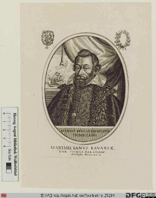 Bildnis Maximilian I., Herzog (1630 Kurfürst) von Bayern (reg. 1597-1651)