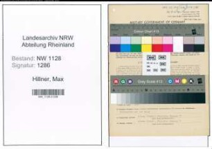 Entnazifizierung Max Hillner , geb. 07.11.1895 (Polizist)