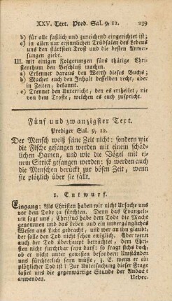 Fünf und zwanzigster Text
