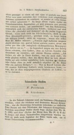 643-647 Talmudische Studien III. Nikodemos