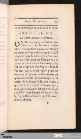 Chapitre XIX. Le Petit-Maître Moscovite.
