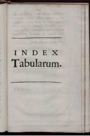 INDEX TABULARUM.