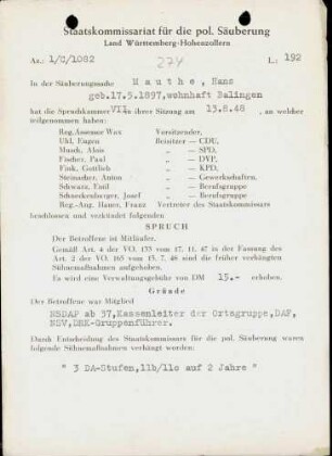 Mauthe, Hans