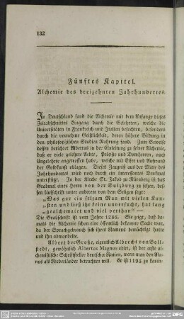 Fünftes Kapitel. Alchemie des dreizehnten Jahrhundertes