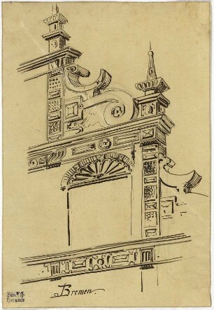Bürgerhaus in Bremen, Giebeldetail