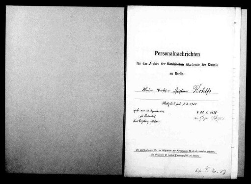 Rohlfs, Christian Friedrich - Maler 1924 - Februar - 1