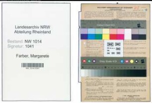 Entnazifizierung Margarete Farber , geb. 16.02.1902 ()