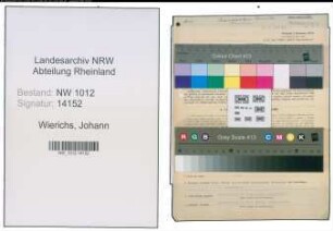 Entnazifizierung Johann Wierichs , geb. 24.06.1866 (Landwirt)