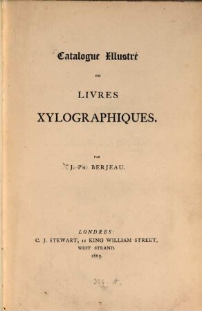 Catalogue illustré des livres xylographiques