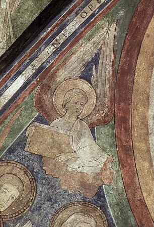 Christus als Weltenrichter umgeben von Heiligen und Stiftern