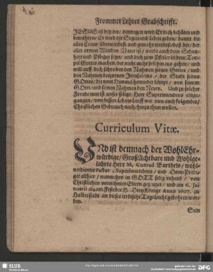 Lebenslauf : Curriculum Vitae