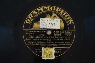 "Die Macht des Geschickes" : Recitativ und Arie des Don Carlos: O Tod, du Wort des Grauens; I. Teil / (Verdi)