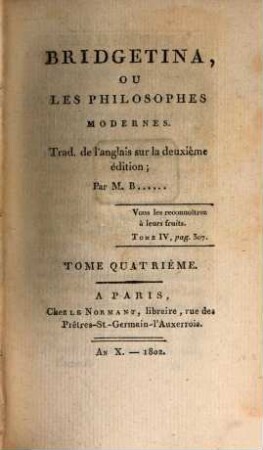 Bridgetina, ou les philosophes modernes, 4