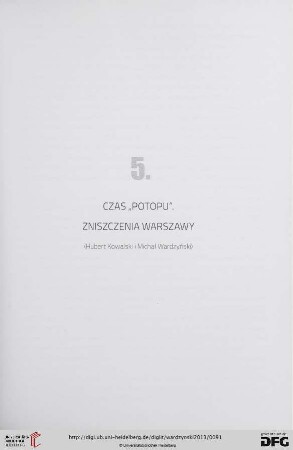 5. Czas “potopu”. Zniszczenia Warszawy