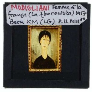 Modigliani, Femme á la frange