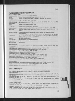 Fachbereich Informatik