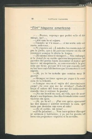 "Flirt" hispano americano
