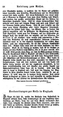 Vorbereitungen zur Reise