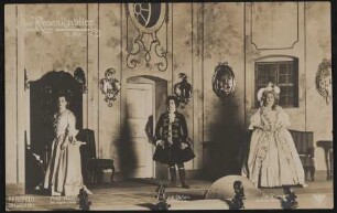 Szenenbild aus "Der Rosenkavalier", 3. Akt mit Siems, Nast und Osten in Dresden