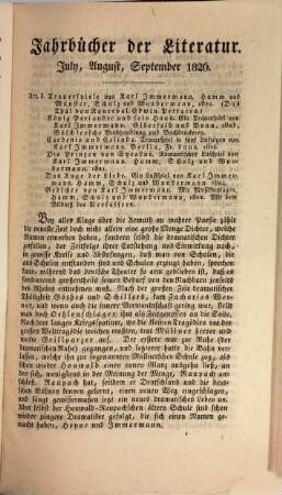 Jahrbücher der Literatur. 35. 1826