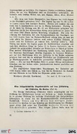Eine frühgeschichtliche Begräbnisstätte auf dem Flöthenberg bei Othfresen, Kr. Goslar