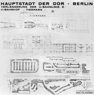 Verlängerung der U-Bahnlinie E, U-Bahnhof Tierpark. Berlin-Lichtenberg, Ortsteil Friedrichsfelde