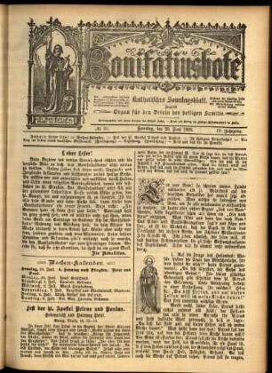 Erste Ausgabe vom Sonntag, den 29. Juni 1902.