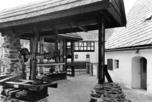 Pockau. Obere Ölmühle (Technisches Museum), erbaut 1783, Ansichtskarte