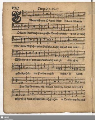 VIII. Erbarm dich mein O Herre Gott.
