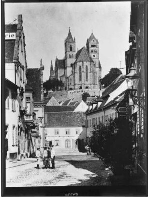 Breisach Stadtteilansicht von Osten, im Hindergrund Sankt Stephansmünster