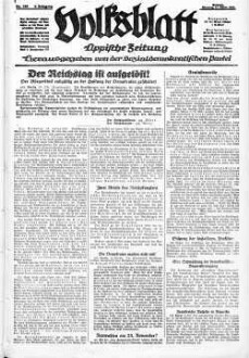 Volksblatt : Lippische Zeitung, Detmold