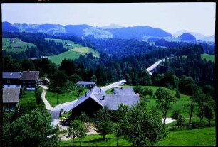 Müselbach: Dorf Müselbach an der Bregenzer Ache