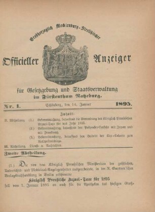 14. Januar-27. December = Nr. 1-28