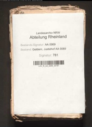 Johann Anton Weyenhorst ter Donck gegen Baron Adolf von Geldern zu Arcen wegen lehnrühriger Güter