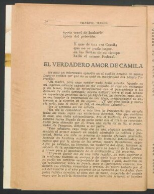 El verdadero amor de Camila