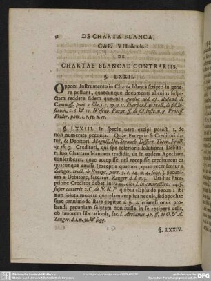 Cap. VII. & ult. De Chartae Blancae Contrariis