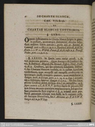 Cap. VII. & ult. De Chartae Blancae Contrariis