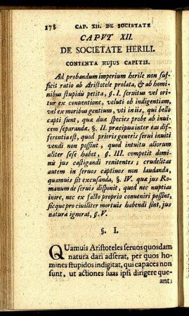 Caput XII. De Societate Herili.